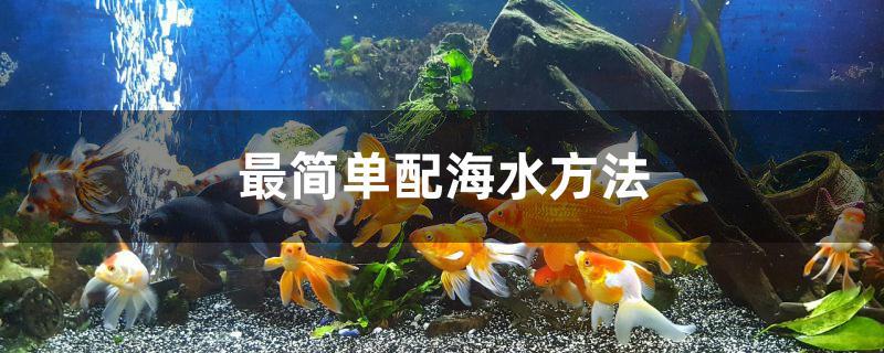最简单配海水方法