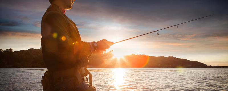 What is the best bait and rod for evening bass fishing?