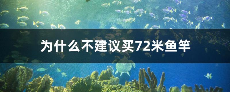 为什么不建议买72米鱼竿