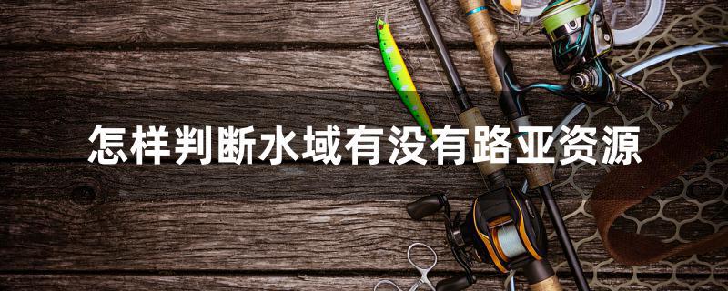 怎样判断水域有没有路亚资源